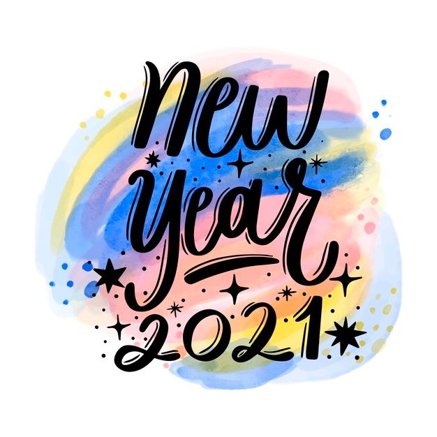 Happy New Year 2021 Lettering Happy New Year 2021 Lettering