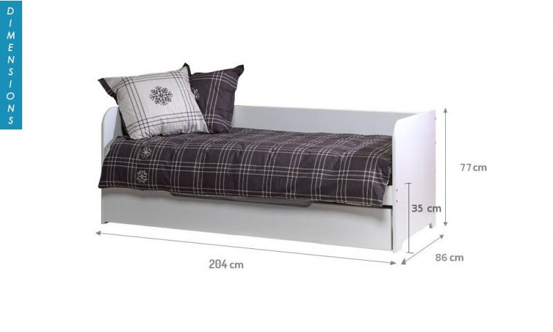 Lit Gigogne 80×200