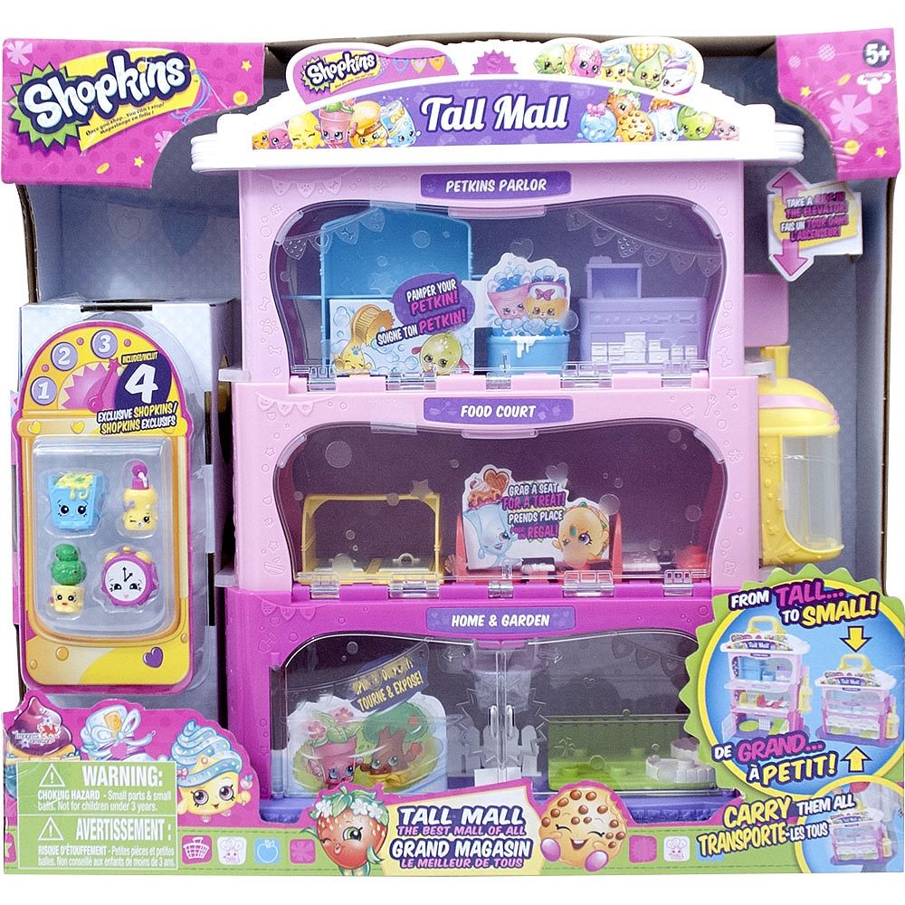 It S The Mall That Can Change From Small To Tall Set It Up Tall To See It All Shopkins Tall Mall Shopkins Toy Store