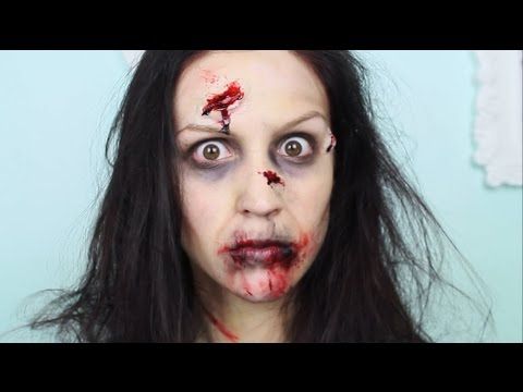 comment faire un maquillage de zombie pour l'halloween! / walking