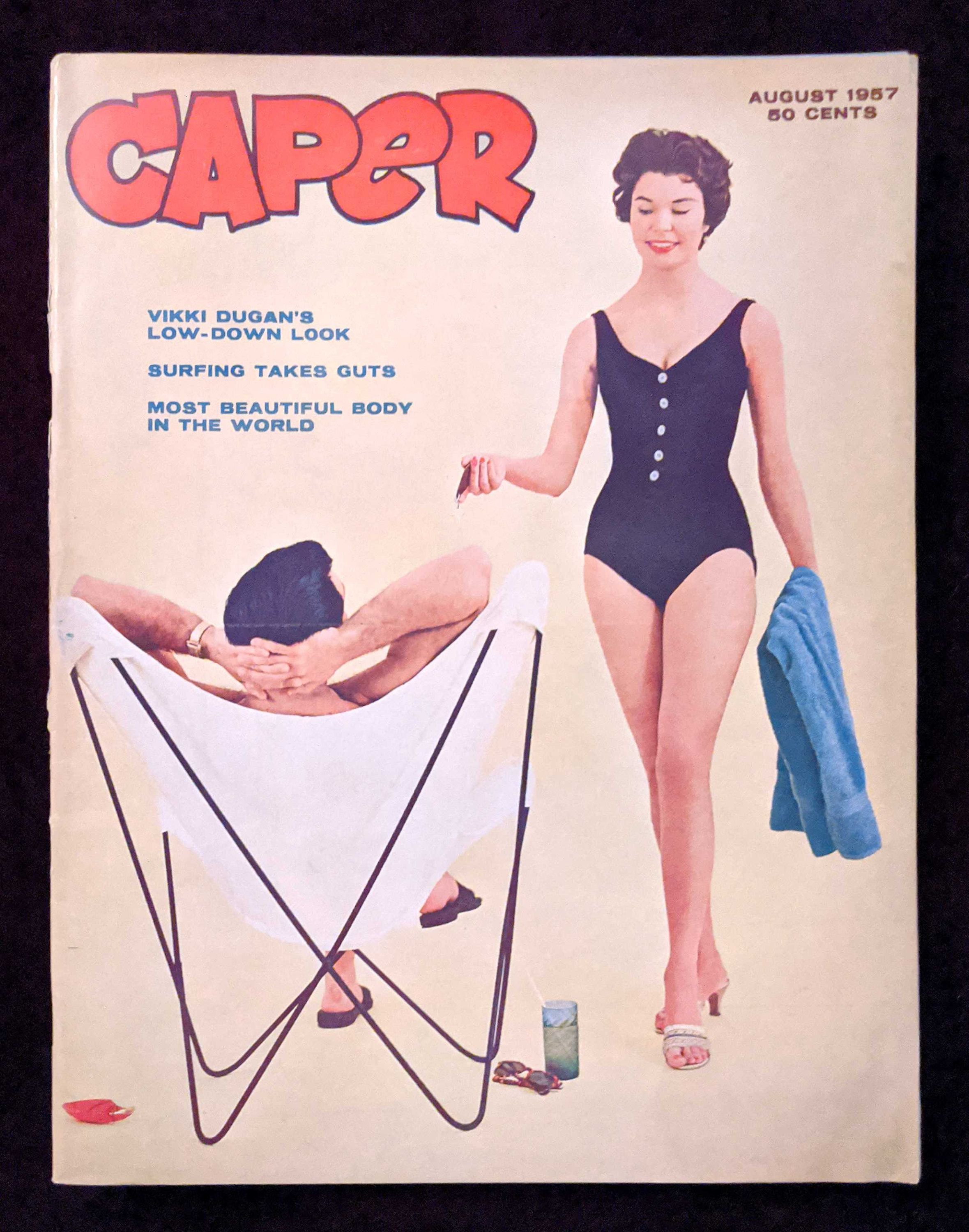 Caper Magazine August 1957 Vikki Dugan Etsy In 2021 Beautiful Bodies Magazine Model Pictures
