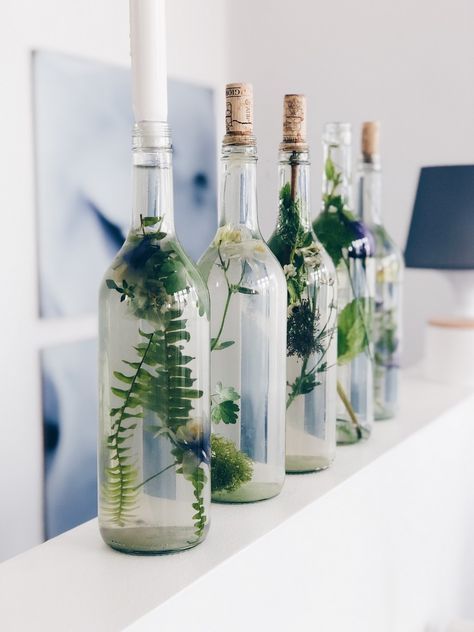 Einfache Blumendeko in Glasflaschen ::: DIY und Gedanken zur Konfirmation - knobz.de