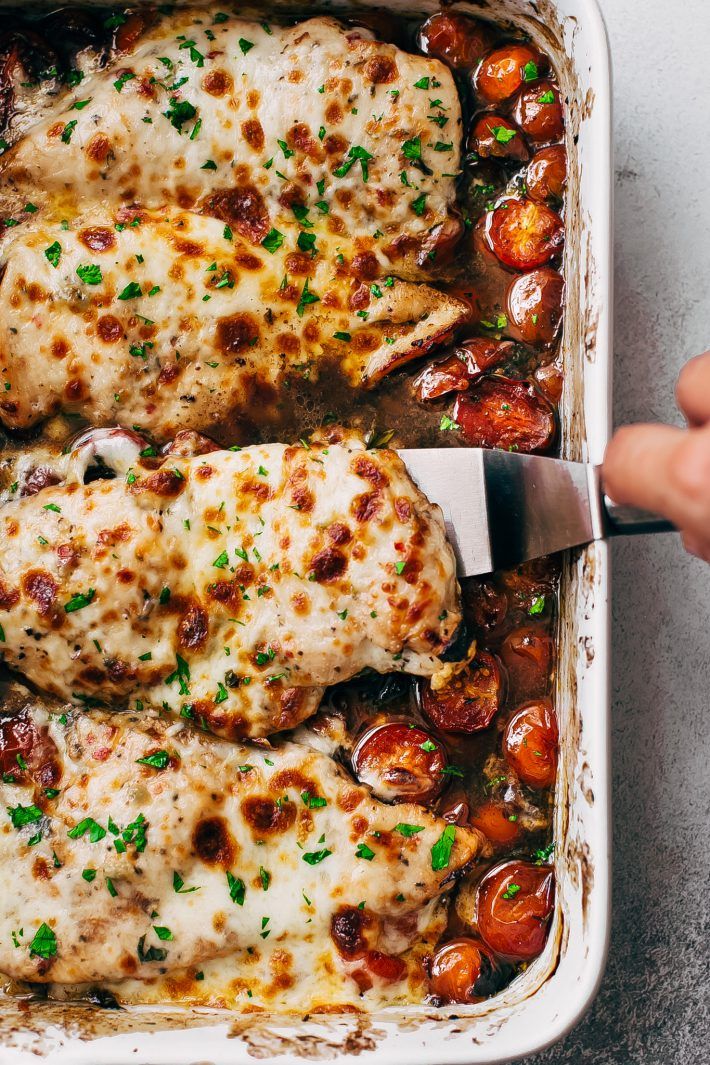 Garlic Butter Tomato Baked Chicken With Mozzarella Foodie - Simple healthy chicken recipes #simple #healthy #chicken #recipes Garlic Butter Tomato Baked Chicken With Mozzarella Foodie
