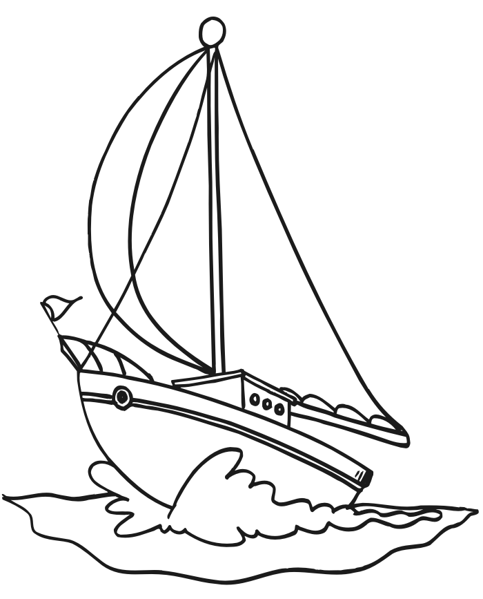 sailboat coloring pages 953 craftrobo pinterest patterns