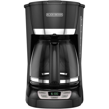 BLACK+DECKER Programmable Digital Coffeemaker,12-Cup Coffee Machine Black