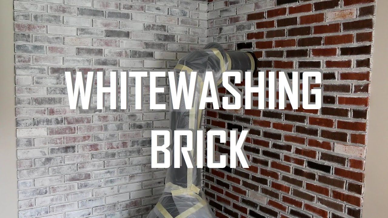 HOW TO WHITEWASH BRICK White wash brick, Brick, White wash