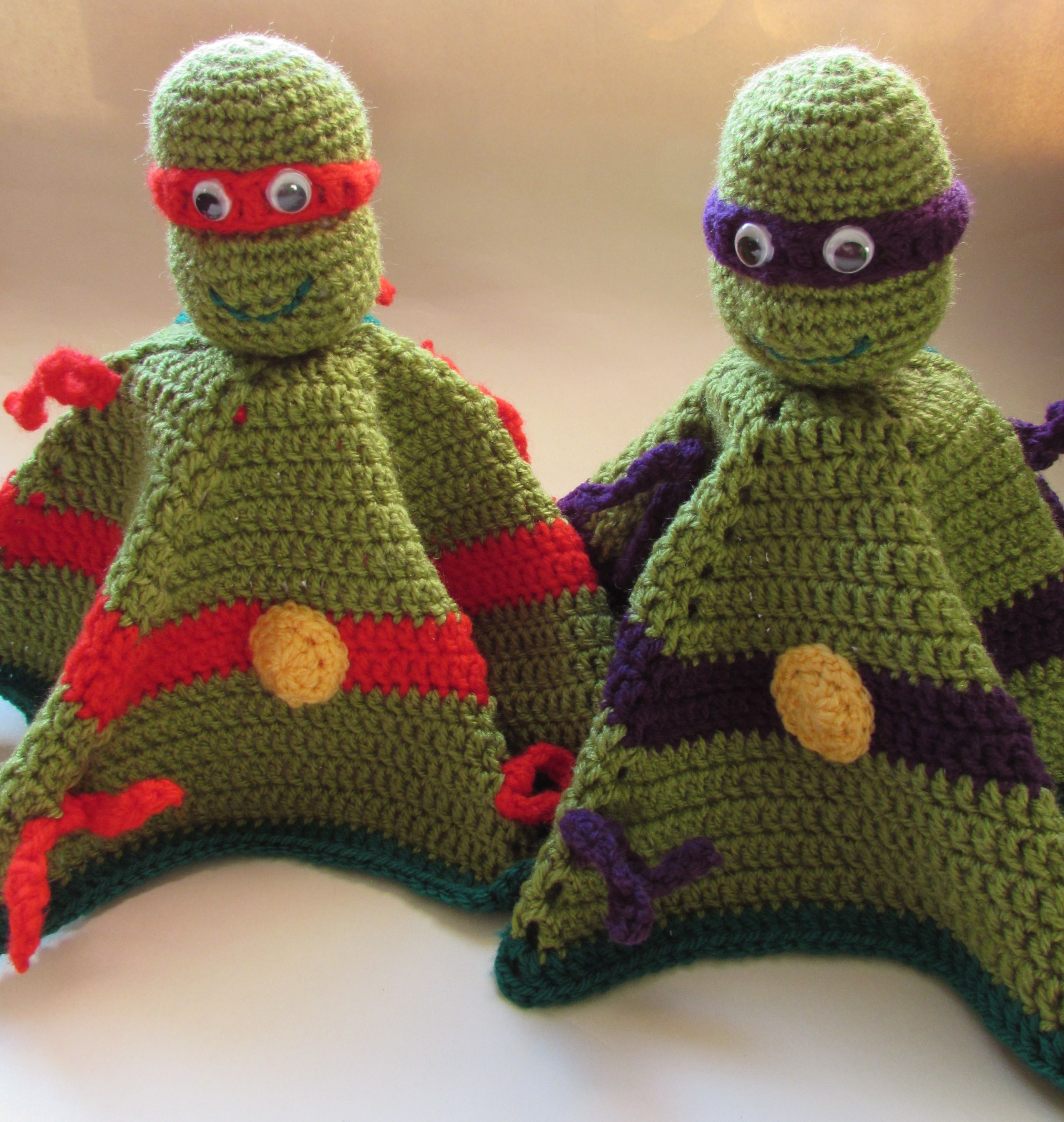 Baby's Teenage Mutant Ninja Turtle Security Blankie Crochet Pattern