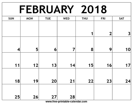 february 2018 calendar household pinterest february printable feb 2018 calendar with holidays