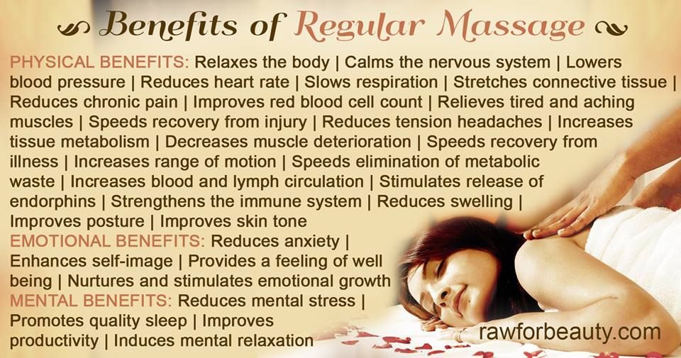 Benefits Of Regular Massage I Knew It D Massage