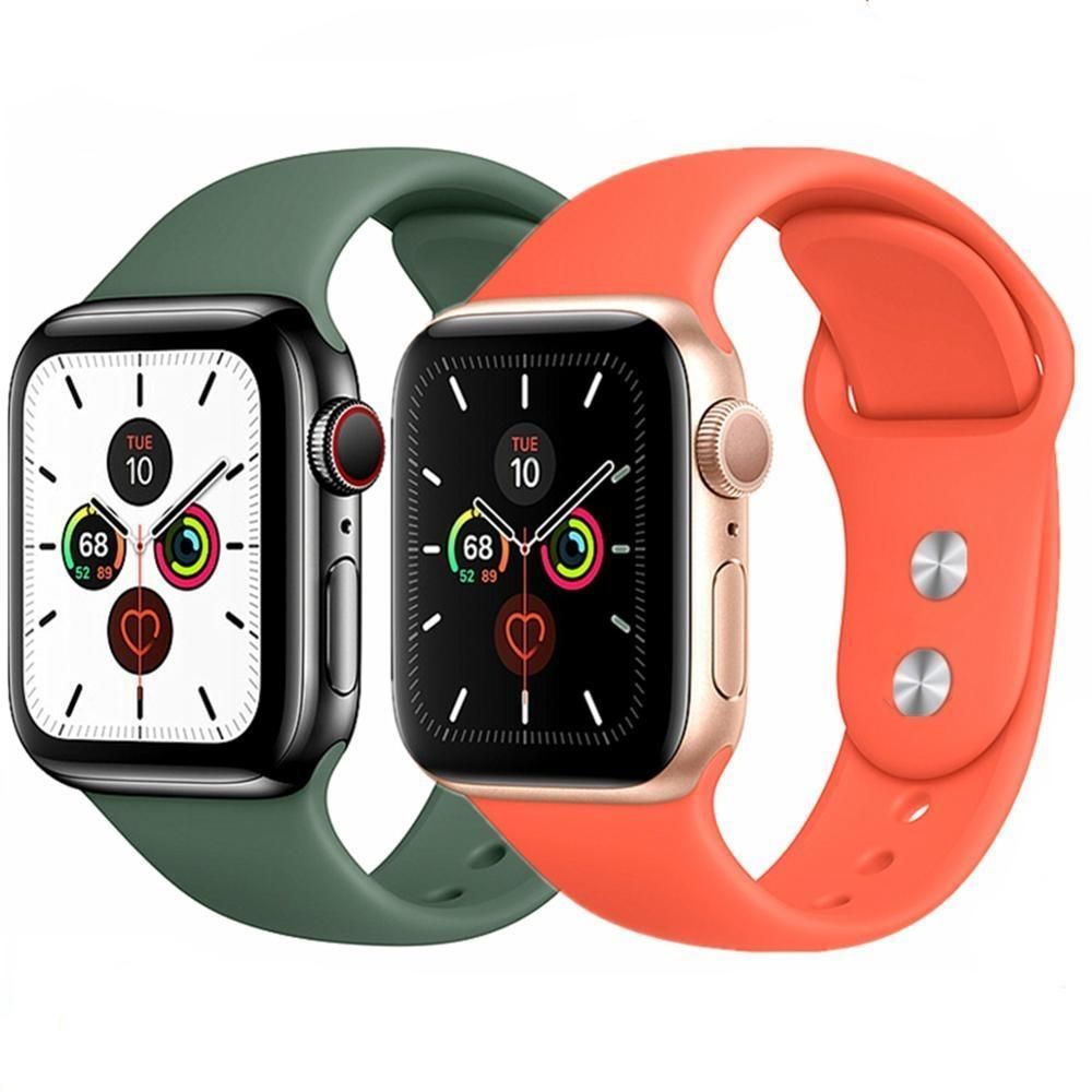 Silicone Strap For Apple Watch Red 38 Or 40 Mm S M Apple Watch Apple Watch Bands Apple Watch Sport