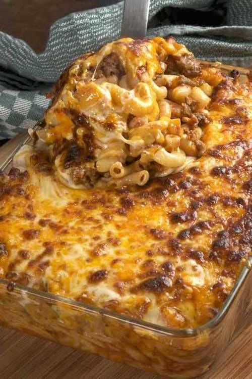 Käsiger Hamburger Auflauf #beefdishes