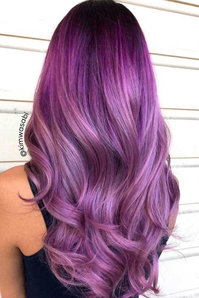 Cool Violet Hair Color Ideas References