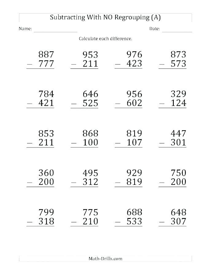 Subtraction Worksheets Subtraction worksheets, Mathematics worksheets