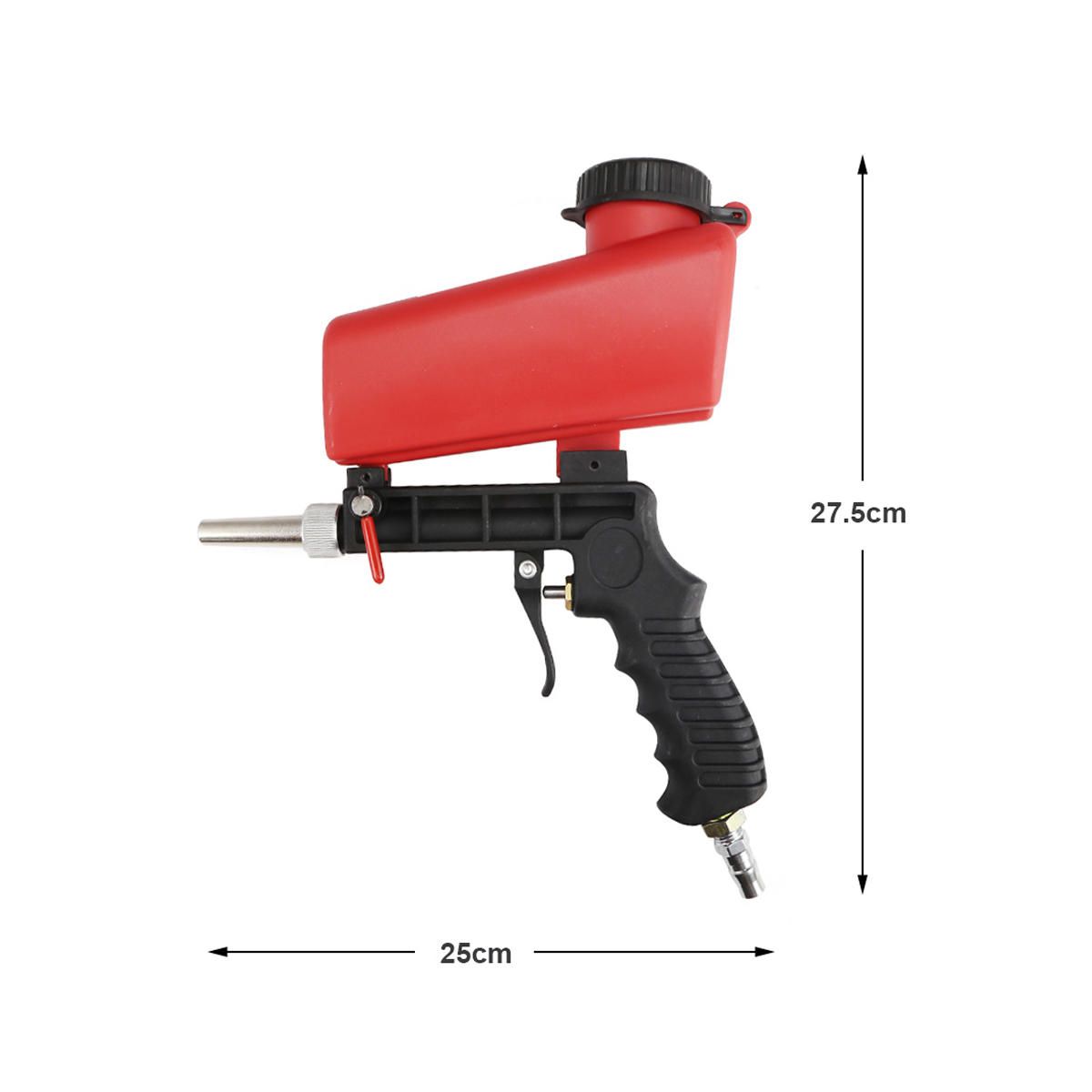 Gravity Feed Sandblasting Gun Portable Spray Gun Rust Removing Sandblaster HW Gravity Feed Sandblasting Gun Portable Spray Gun Rust Removing Sandblaster HW