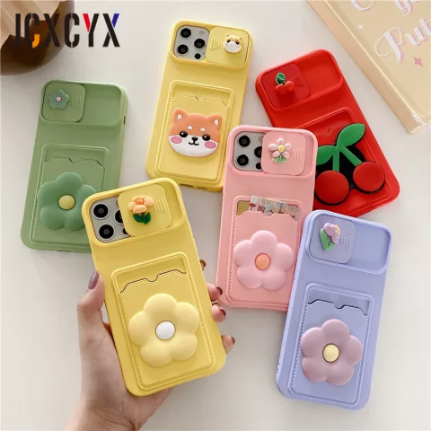 3D Cartoons Liquid Silicone Camera Lens Protection case for iphone 12 11 Pro Max MiNi X XR XS 7 8 plus SE 2020 bumper back cover|Phone Case & Covers| - AliExpress Girly Phone Cases, Kawaii Phone Case, Iphone Cover, Iphone 11, Iphone Case Elegant, Personalize Iphone Case, Cartoon Flowers, Silicone Iphone Cases, Computers