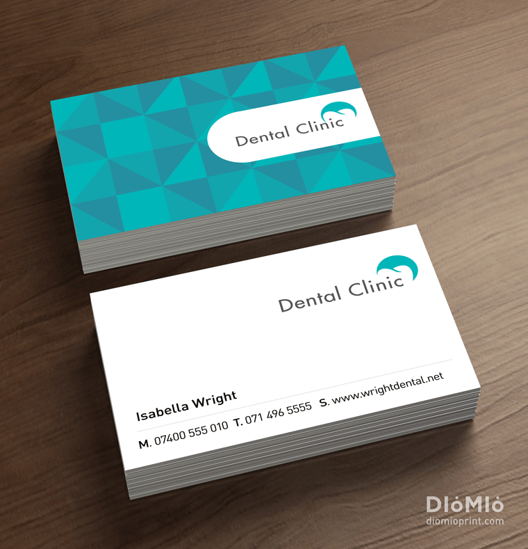 Dental Business Card Template Dental Business Cards Blue Business Card Cool Business Cards