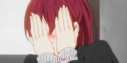 Bashful anime gif
