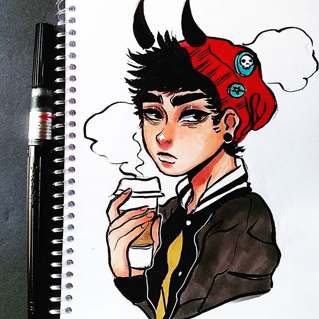 ok i fucked up the hand but here is a boy sketch drawing ok i fucked up the hand but here is a boy sketch drawing doodle marker sketchbook copic promarker