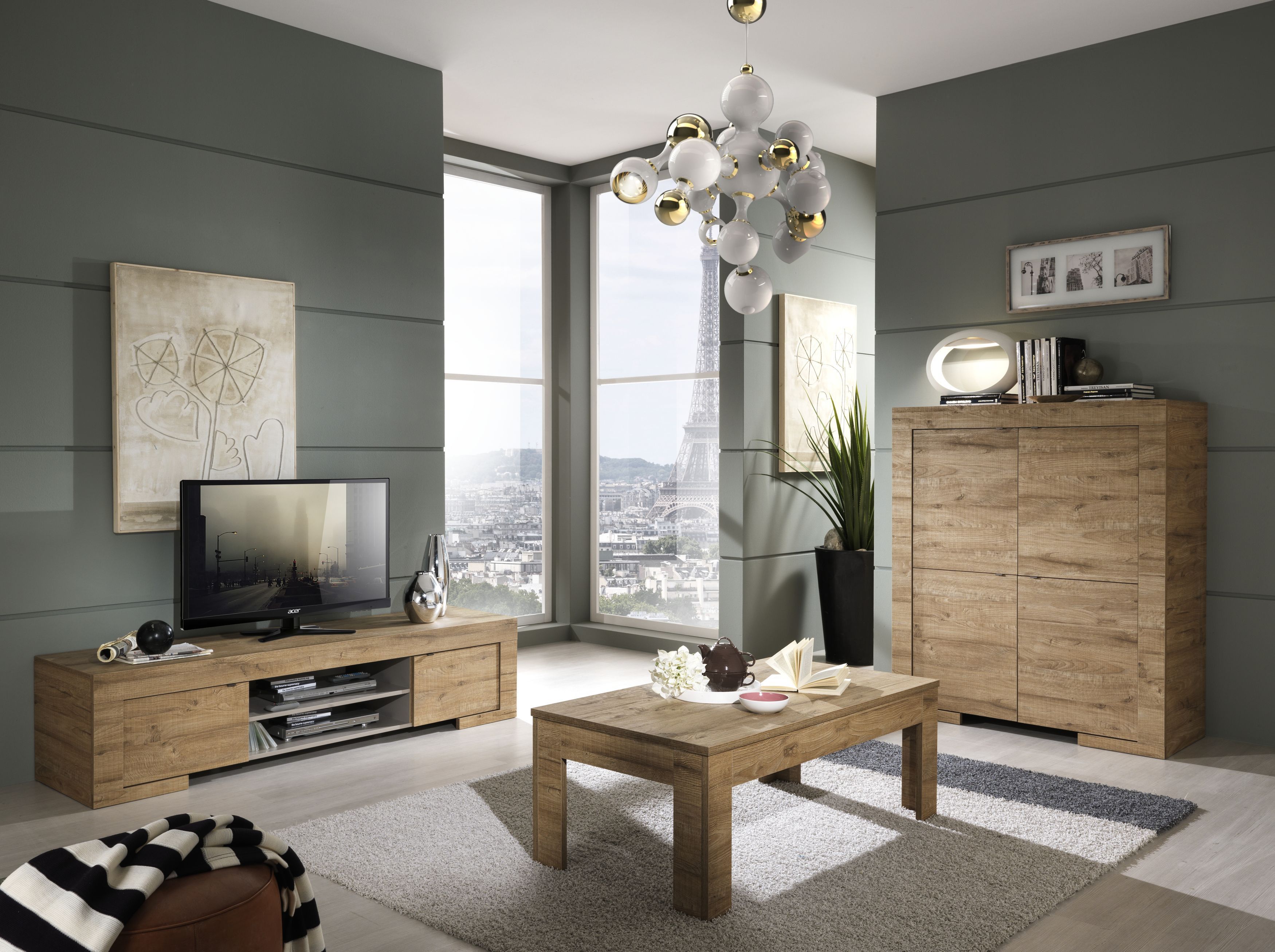 Wohnzimmer Eiche Natur Nachbildung Woody 12-00888 Holz modern Jetzt ... Wohnzimmer Eiche Natur Nachbildung Woody 12-00888 Holz modern Jetzt ...