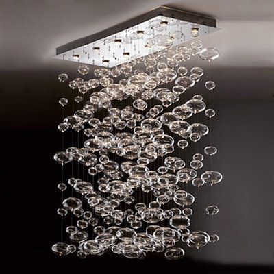 Prospetto 7822 10 Light Bubbles Rectangular Large Pendant Prospetto 7822 10 Light Bubbles Rectangular Large Pendant