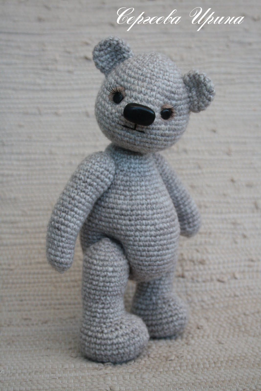 Чердачок моих фантазий...: Марьяша... Crochet Teddy Bear, Crochet Toys, Bear Doll, Bears, Free Pattern, Dinosaur Stuffed Animal, Projects To Try, Handmade Gifts, Animals