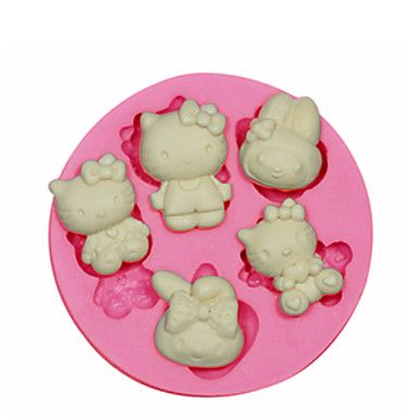 3D Fée Ange Elfe Silicone Fondant Mold Flower Girl gâteau Chocolat Pâtisserie Moule