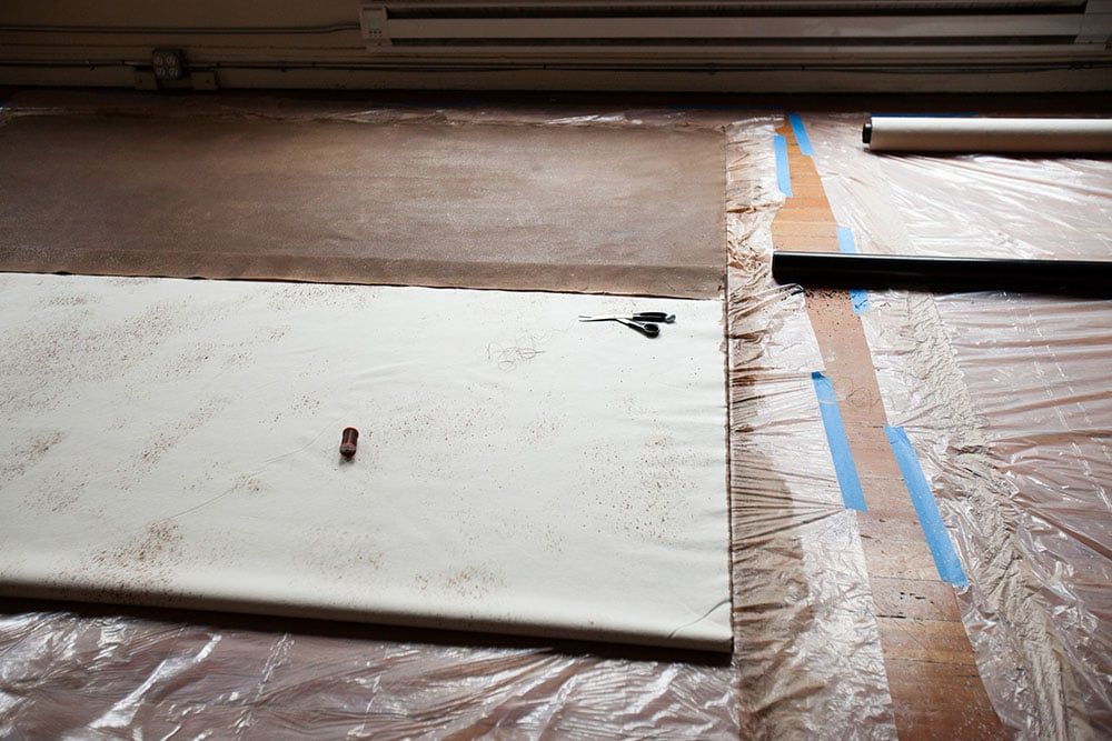 diy photo canvas backdrop