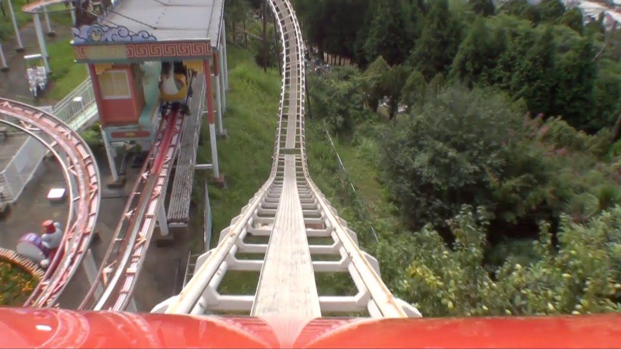 See Through Coaster Insane Japanese Roller Coaster Front Seat Pov Kamine Park Hitachi Japan Roller Coaster Pov Japan