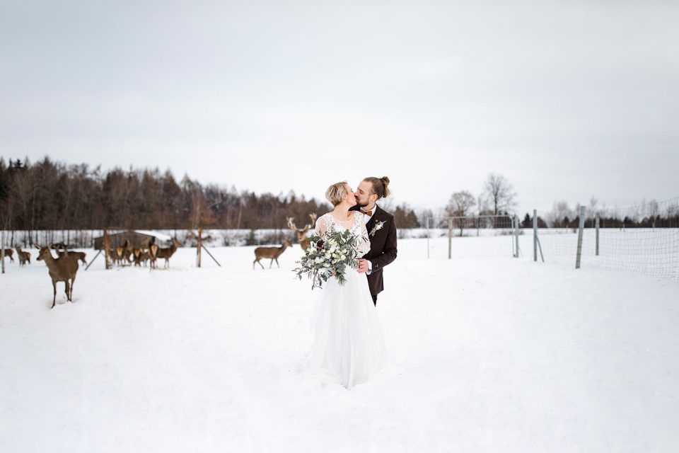Flirten im schnee