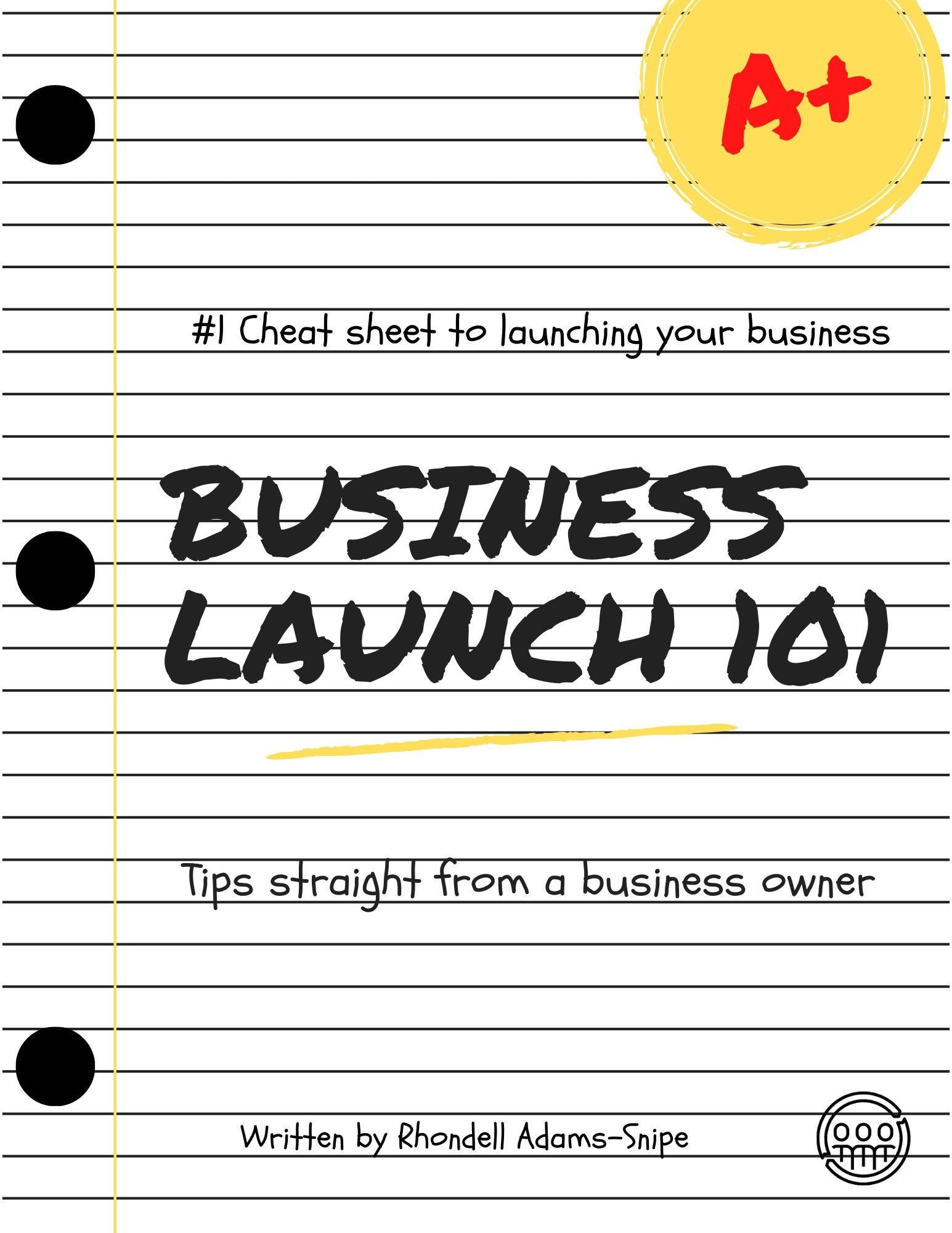 BusinessLaunch 101, Starten Sie ein Business-Buch, Businessplan-Vorlage für Zuhause, Digitaler Businessplan, Small Business Planer, Business Workbook