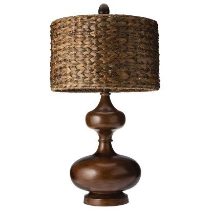 Mudhut Gourd Table Lamp With Seagrass Shade Home Decor