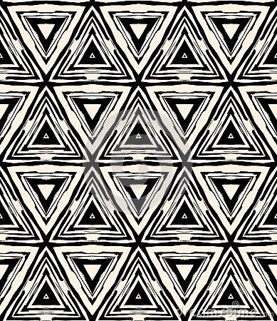 1930s Art Deco Geometric Pattern With Triangles By Tukkki Via