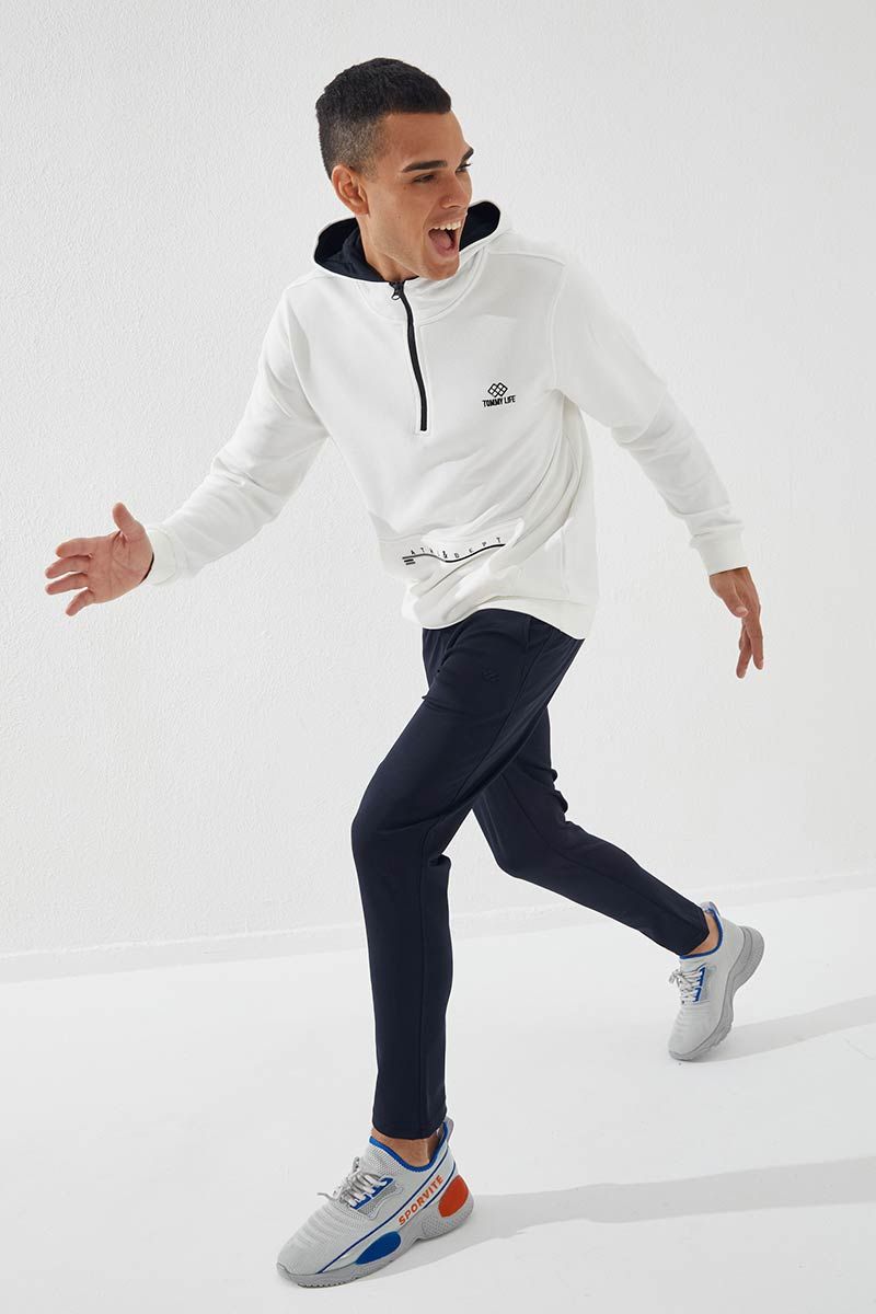 Lacivert Erkek Fermuar Cep Detayli Slim Fit Jogger Esofman Alt 84799 Esofman Altlari Erkek Esofman Altlari Fermuar