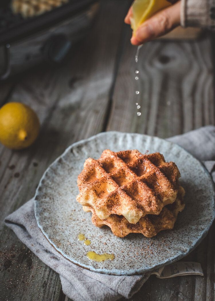 Mochi Waffles with Cinnamon Sugar + Lemon { gluten free Mochi Waffles with Cinnamon Sugar + Lemon { gluten free