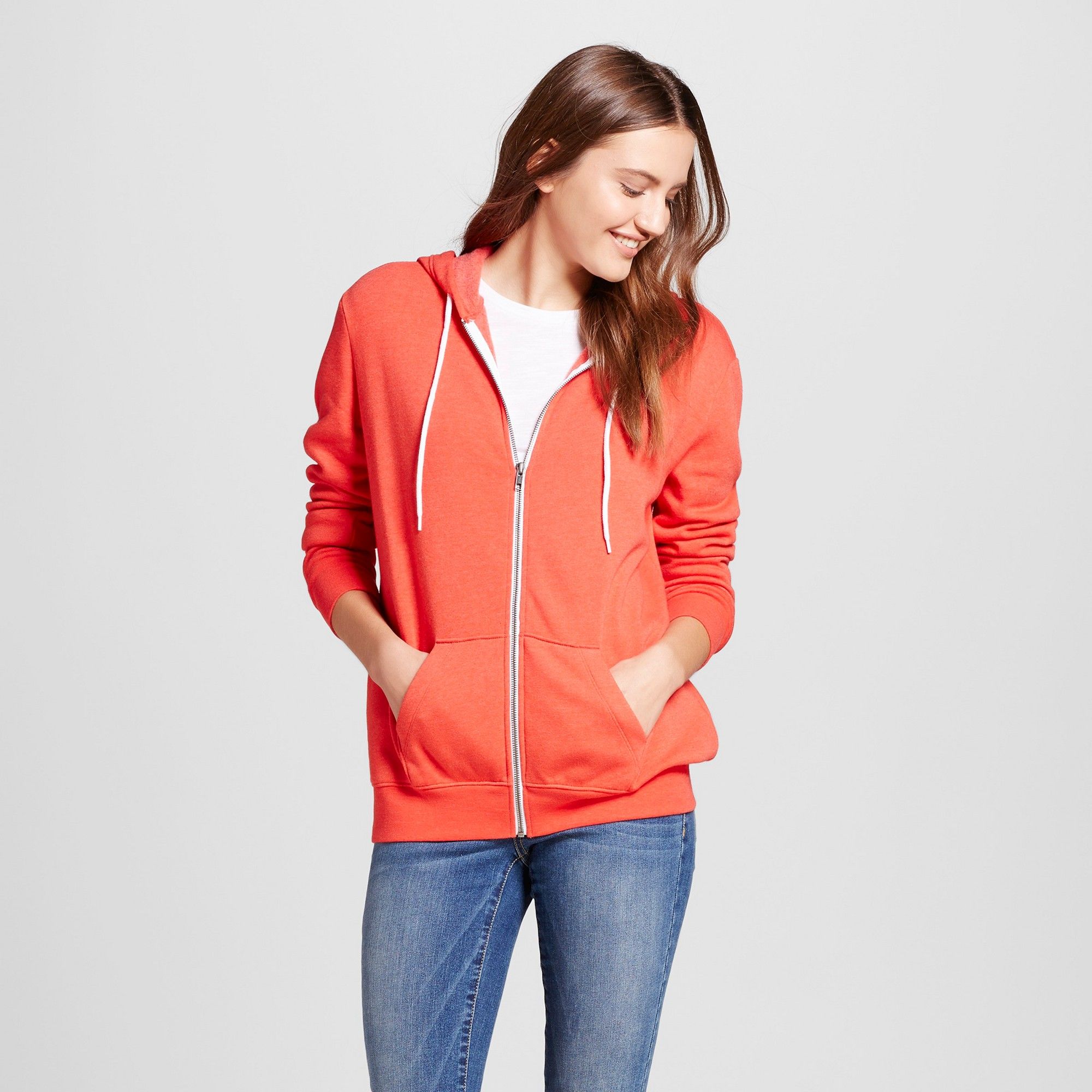 Incredible Orange Zip Up Hoodie Women's References