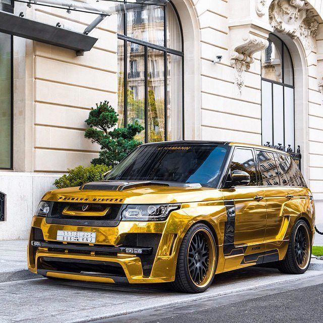 Gold Chrome Range Rover Follow Daily Planet Dose Of Luxury For Your You Guesse Chrome Daily Follow Gold Guess Range Rover Luks Arabalar Super Araba