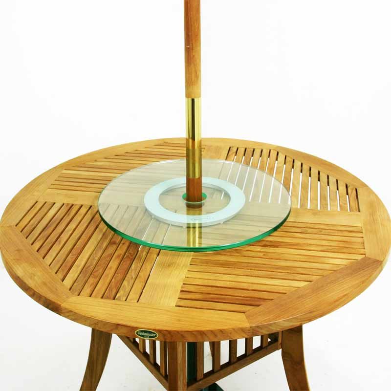 24 Inch Glass Lazy Susan Westminster Teak Teak Outdoor Furniture Teak