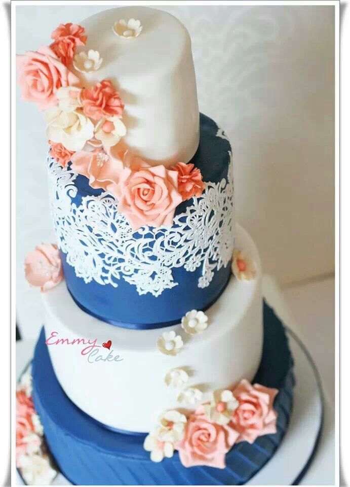 Gateau De Mariage Bleu Marine Gateau De Mariage Bleu Marine