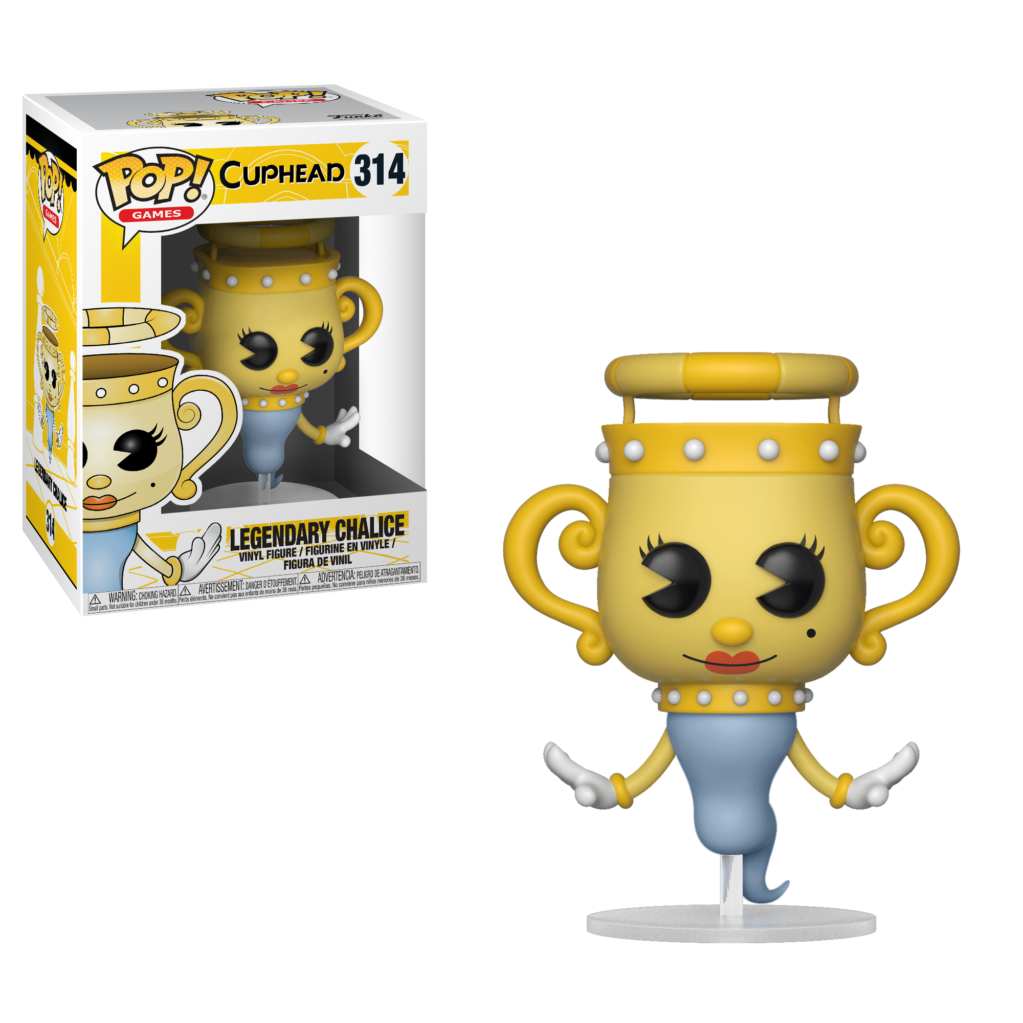 Cuphead-Legendary Chalice Collectible Figure 26969 Accessory Toys /& Games Funko Pop Games