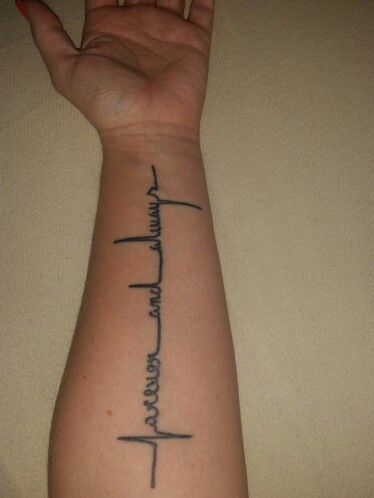 my newest ink in honor of my father forever and always platinum