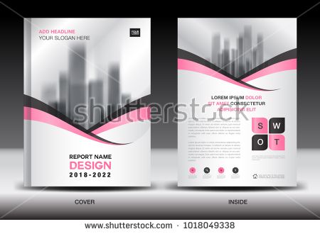 Annual report cover design, brochure flyer template, business