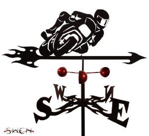 SWEN Products Farrell Series SPORT vélo moto acier weathervane