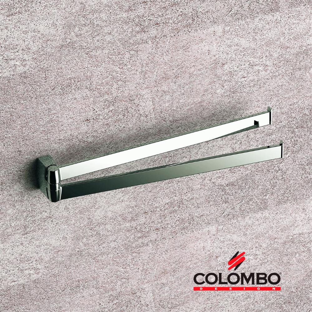 Colombo Design TRENTA B3012.CR - Держатель для полотенца 35 см | двойной (хром), купить в интернет-магазине сантехники Сантехмаг.Ру Tie Clip, Tie Pin