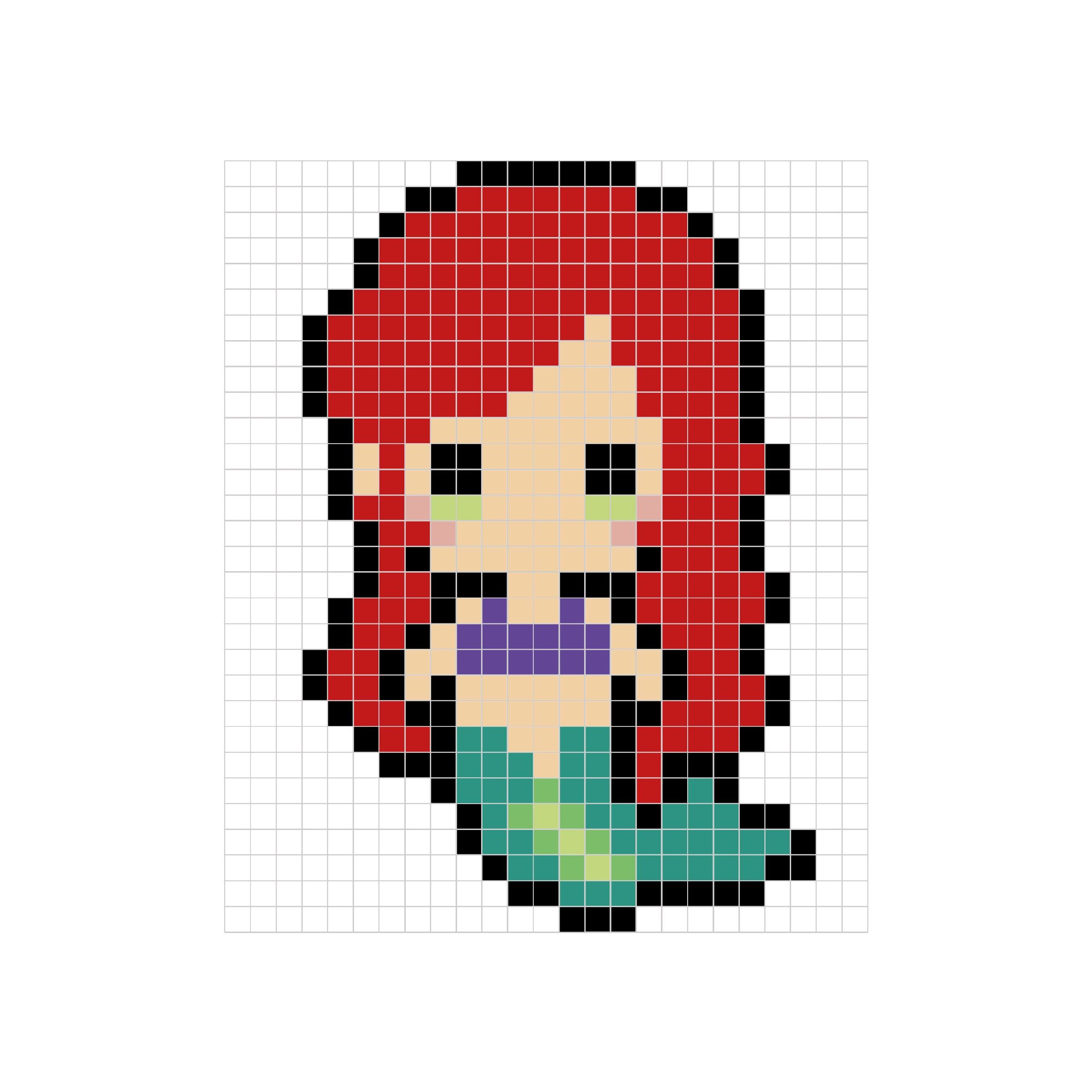 Disney Princesses Pixel Art PDF