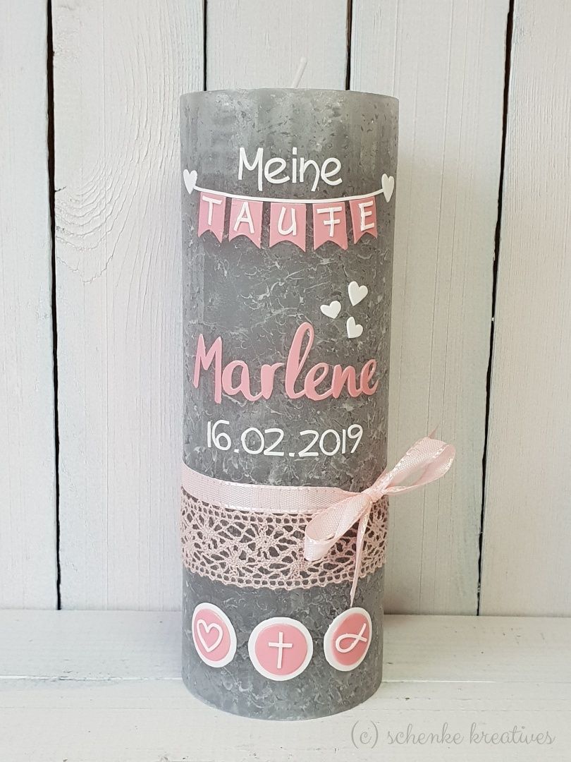 Taufkerze, Taufe, doop, doopkaarsen, doopkaars, rustic, kaarsen, candle, candles...