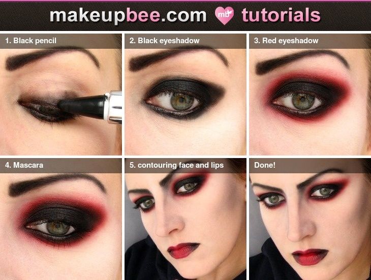 Step-By-Step Tutorial for Simple vampire makeup Vampire Makeup Tutorial ...