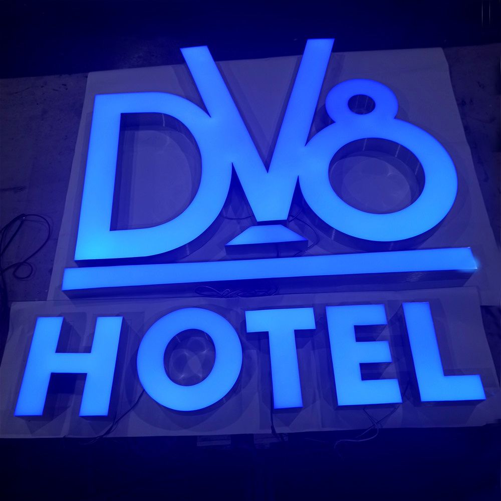 Factory Wholesale Frontlit LED Advertising Signage Sign Lighted Channel Letters Type : LED Billboard. Material : Acrylic. Anti-wind Capability : Strong. Waterproof : Waterproof. Key Words : Lighted Channel Letters. Color : Custom Made. LED Emitting : Frontlit. Light Source : Water-Proof LED. LED Transformer : 110V to 240V. Font : Custom Made. Certification : CE/UL/FCC/RoHS/SAA. Mounting Way : Mounting on The Wall or Customized. Channel Letter Signs, Types Of Lettering, Sign Lighting, Business Signs, Led, Billboard, Signage, Advertising, Wholesale