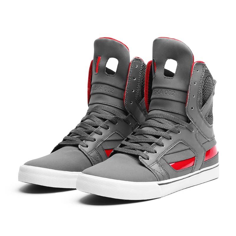Carries New Womens Athletic Shoes - Supra Skytop II White/White/Red Carries New Womens Athletic Shoes - Supra Skytop II White/White/Red