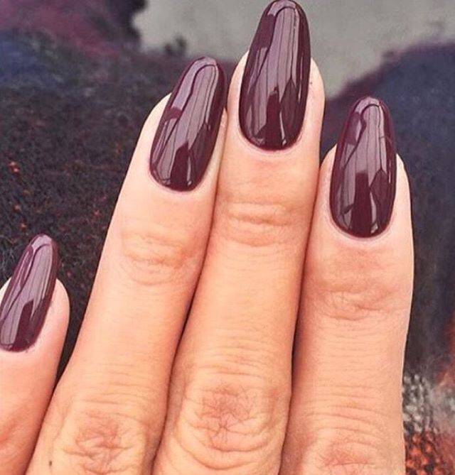 Love The Almond Burgundy Nails So Perfect For Fall Winter Love The Almond Burgundy Nails So Perfect For Fall Winter