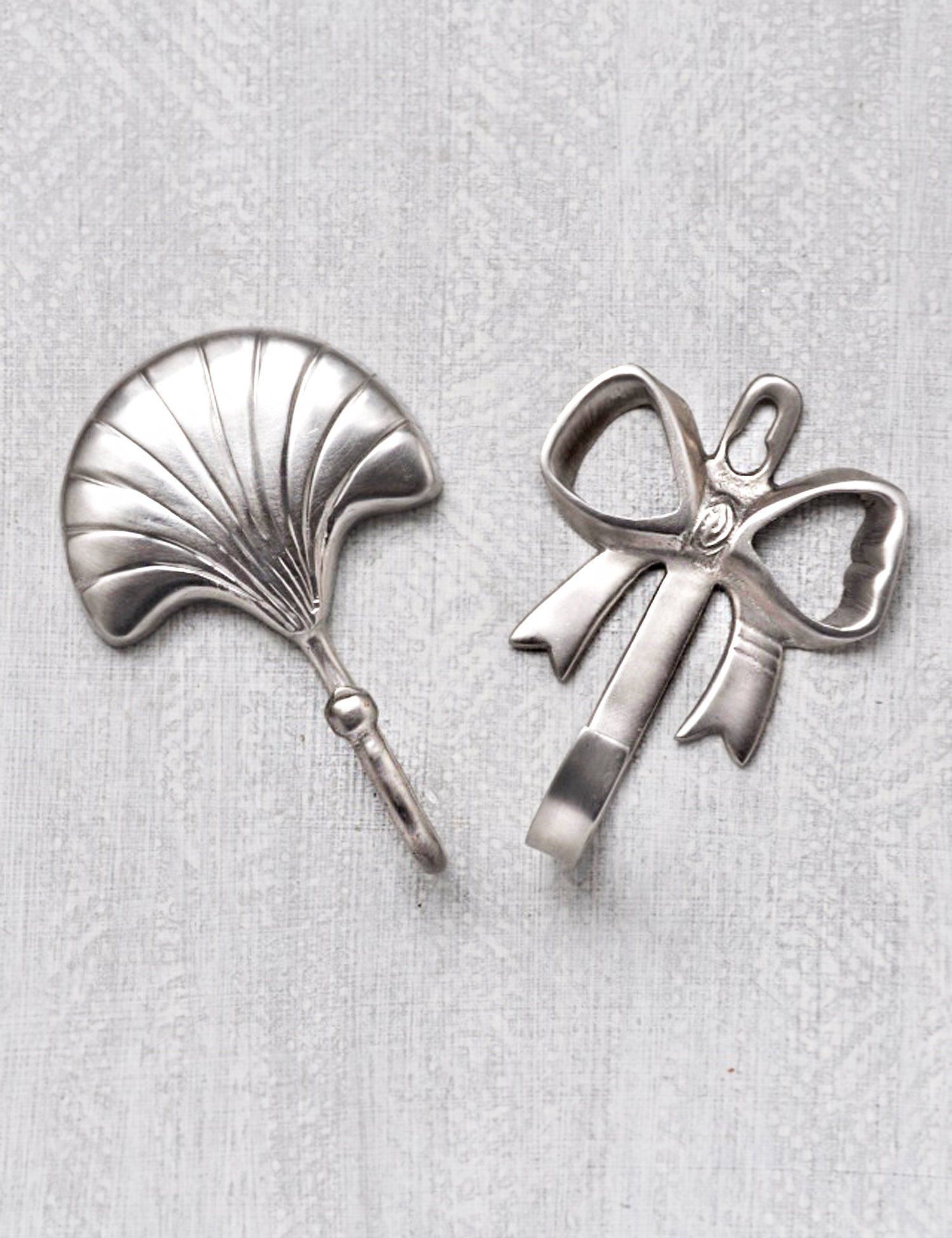 Vintage Silver Branch Ribbon Brooch